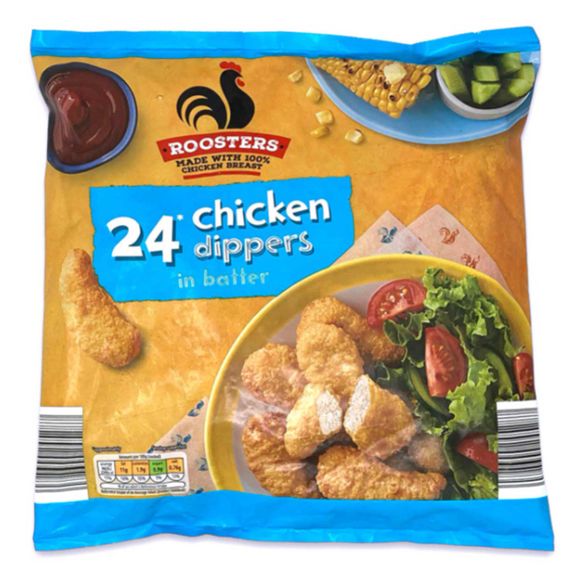 Roosters Chicken Dippers In Batter 450g/24* Pack